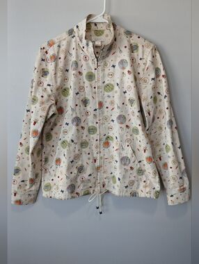 Christopher & Banks Gardening Jacket Womens Small Cottagecore Grannycore